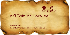 Mérész Sarolta névjegykártya