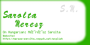 sarolta meresz business card